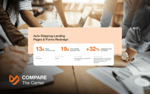 Auto Transport Landing Page Redesign Gets 19x More Leads
